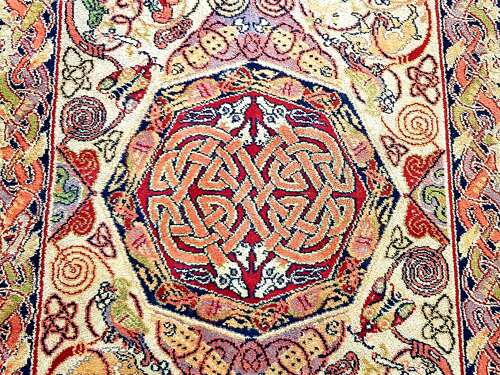 George Bain Arts & Crafts Scottish Celtic hunting rug