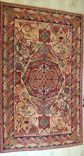 George Bain Arts & Crafts Scottish Celtic hunting rug
