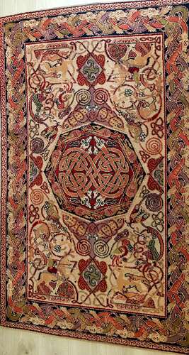 George Bain Arts & Crafts Scottish Celtic hunting rug