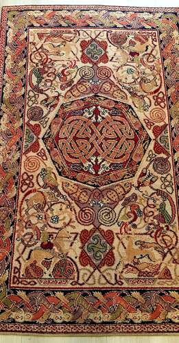 George Bain Arts & Crafts Scottish Celtic hunting rug