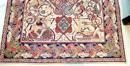 George Bain Arts & Crafts Scottish Celtic hunting rug