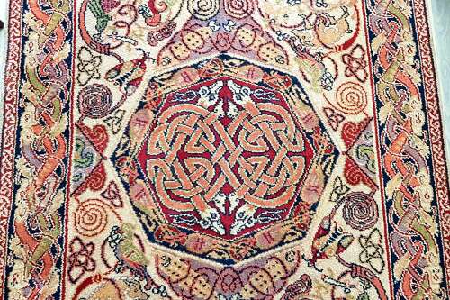 George Bain Arts & Crafts Scottish Celtic hunting rug